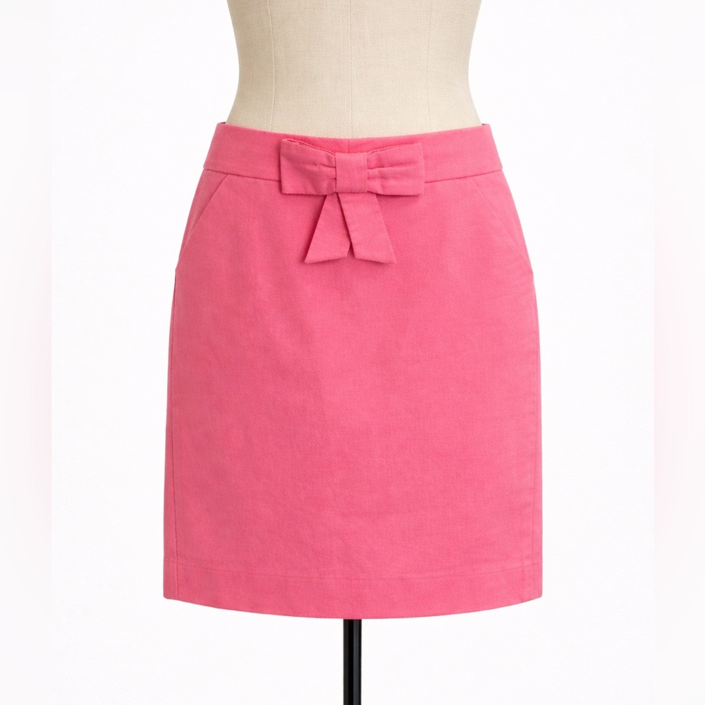 J.Crew – No. 2 Bow Pencil Skirt Bright Pink Career Office Skirt – Sz. 10